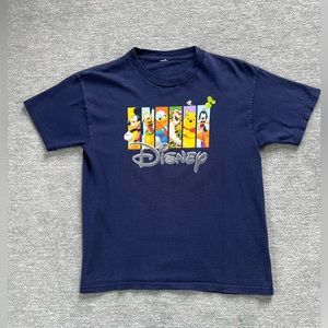 Disney Navy Graphic Crewneck with Favorite Characters